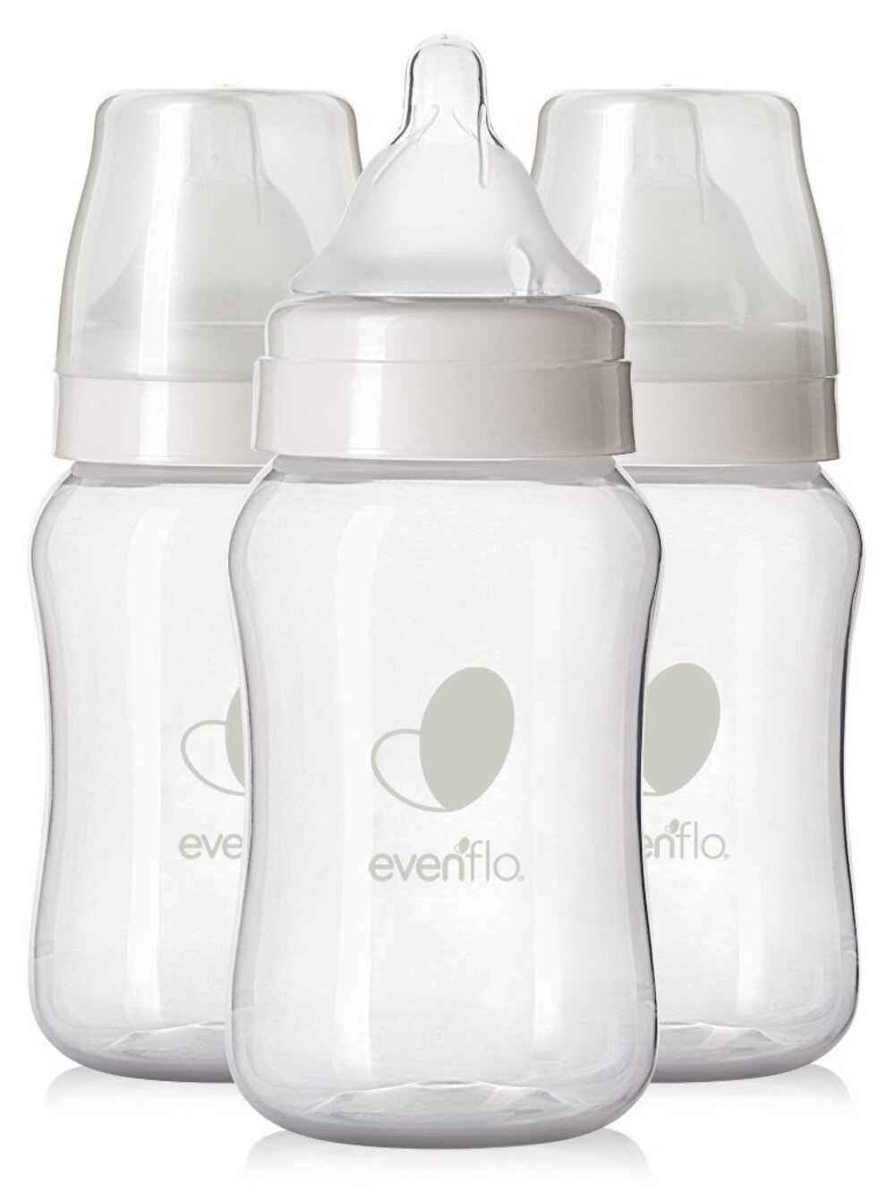 Evenflo 3pk Balance Wide-Neck Anti-Colic Baby Bottles - BPA-Free, Silicone Nippl